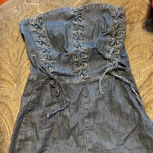 Denim Romper